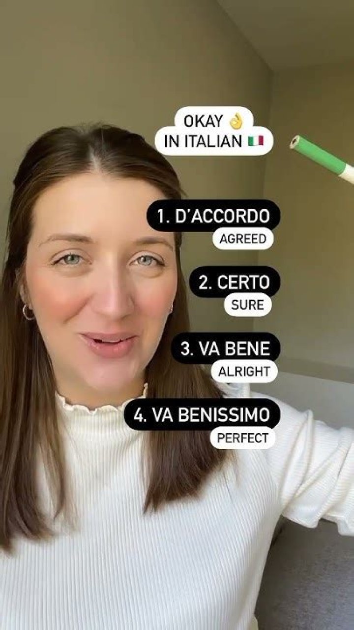 How To Say Okay In Italian