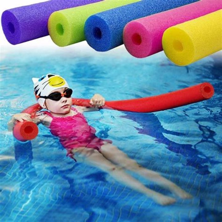 Photo Of How Pool Noodles Can Be Used To Prevent Water From Collapsing Tent