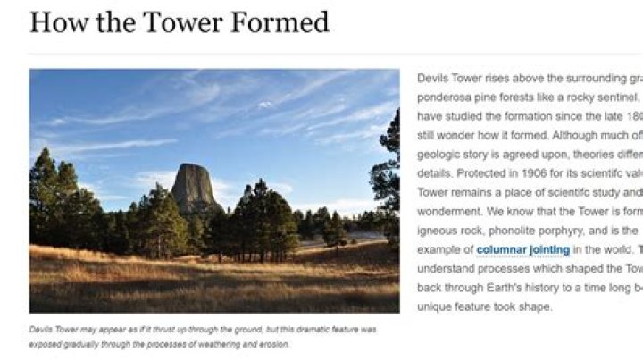 Question: How Did The Devils Tower Form