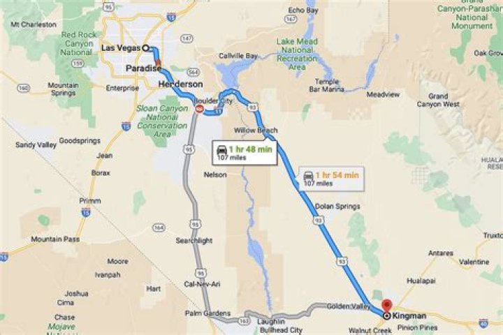 Quick Answer: How Far To Kingman Arizona