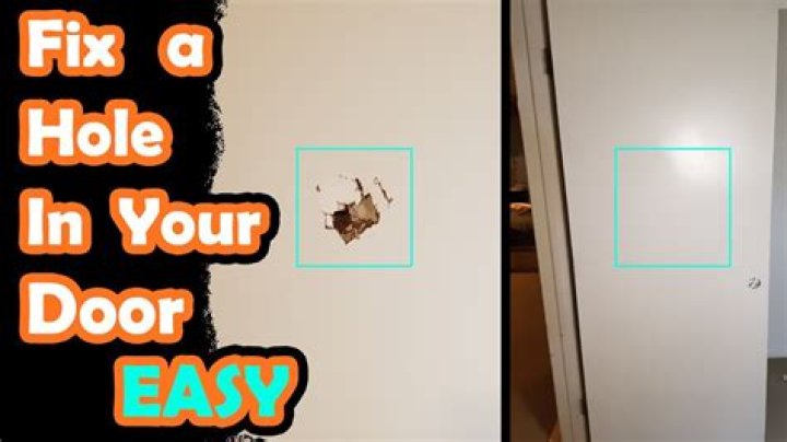 Quick Answer: How To Fix Hole In Door