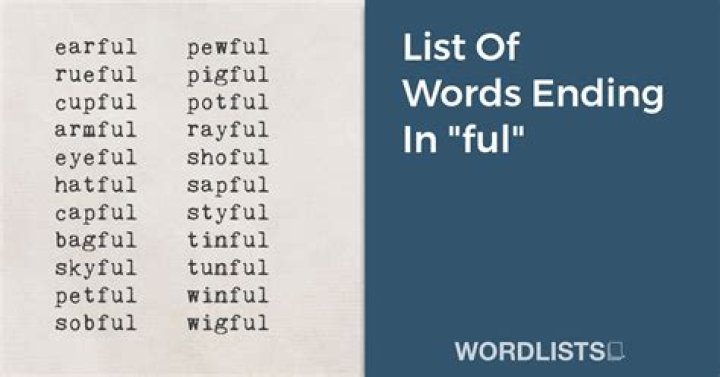 What are some ending words?