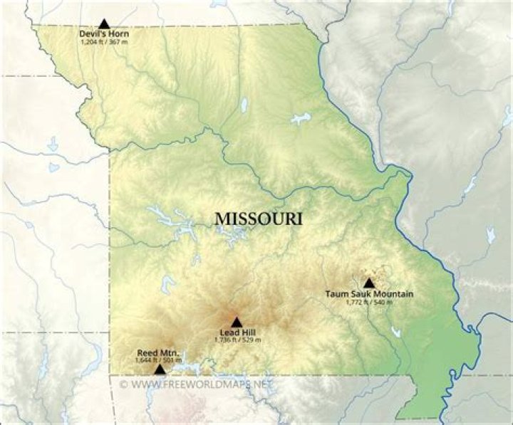 What Mountains Are In Missouri